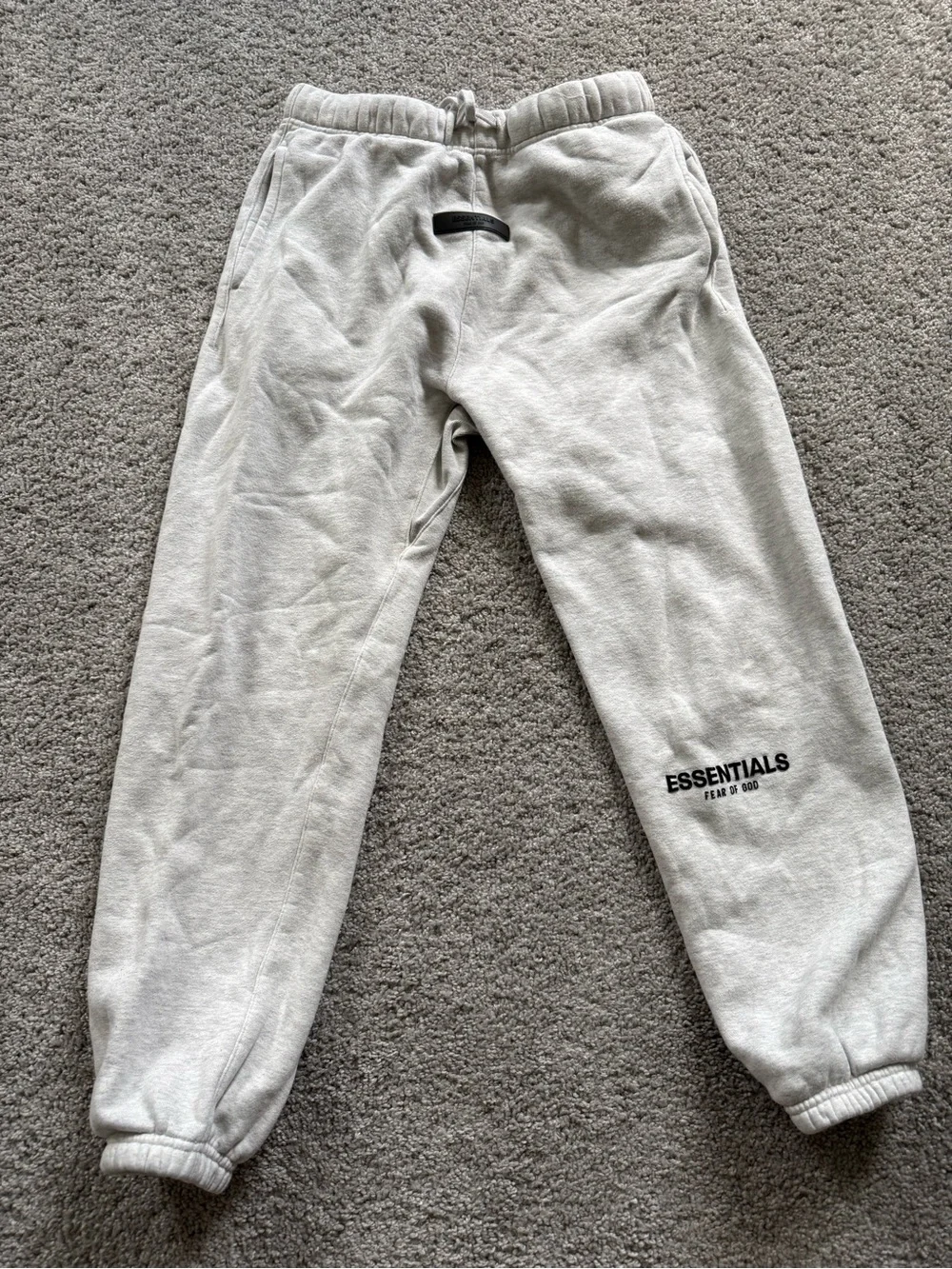 Fear of God ESSENTIALS Light Heather Grey Sweatpants Joggers Size S